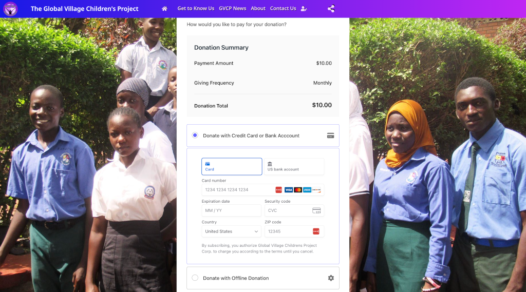 gvcp donation form payment